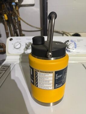 Yellow Insulated Jug with Handle